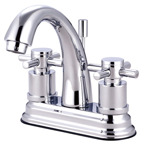 Kingston Brass KS8611DX 4-Inch Centerset Lavatory Faucet, Polished Chrome - Polished Chrome