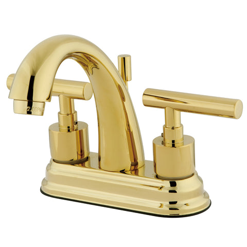 Kingston Brass KS8612CML 4-Inch Centerset Lavatory Faucet, Polished Brass - Polished Brass