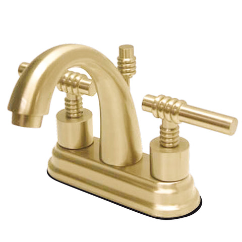 Kingston Brass KS8612ML 4-Inch Centerset Lavatory Faucet, Polished Brass - Polished Brass