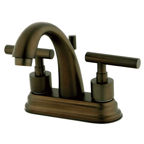Kingston Brass KS8615CML 4-Inch Centerset Lavatory Faucet, Oil Rubbed Bronze - Oil Rubbed Bronze