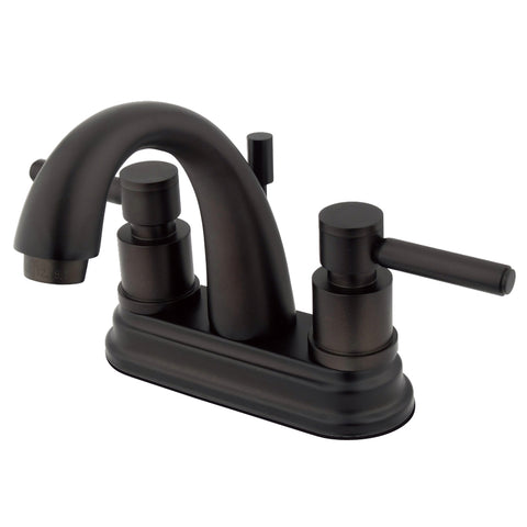 Kingston Brass KS8615DL 4-Inch Centerset Lavatory Faucet, Oil Rubbed Bronze - Oil Rubbed Bronze