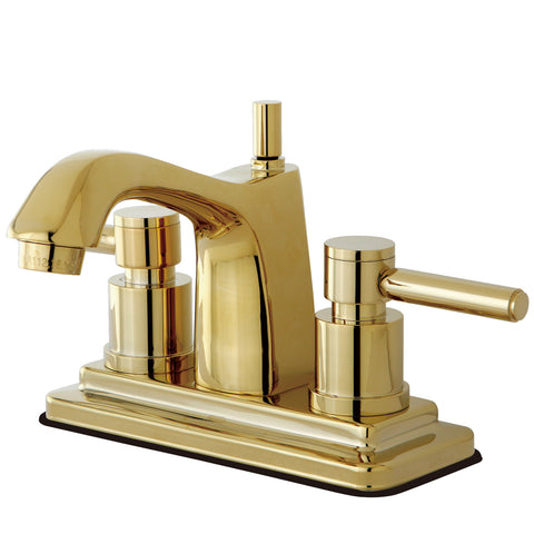 Kingston Brass KS8642DL 4-Inch Centerset Lavatory Faucet, Polished Brass - Polished Brass