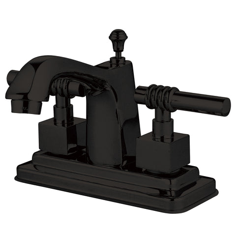 Kingston Brass KS8645QL 4-Inch Centerset Lavatory Faucet, Oil Rubbed Bronze - Oil Rubbed Bronze