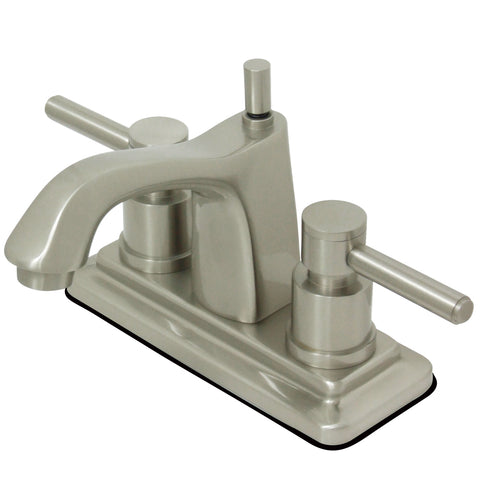 Kingston Brass KS8648DL 4-Inch Centerset Lavatory Faucet, Satin Nickel - Satin Nickel