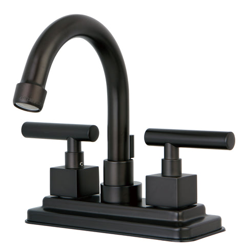 Kingston Brass KS8665CQL 4-Inch Centerset Lavatory Faucet, Oil Rubbed Bronze - Oil Rubbed Bronze