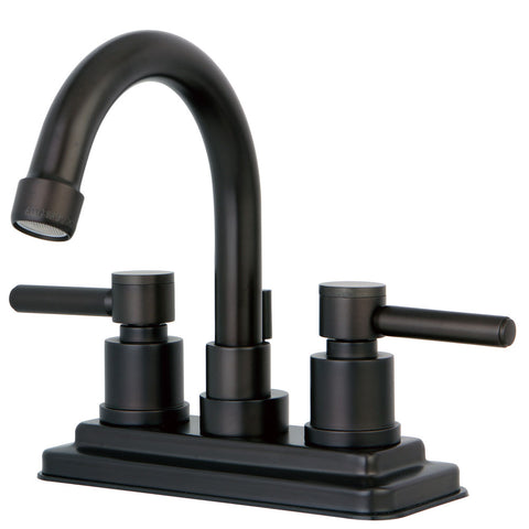 Kingston Brass KS8665DL 4-Inch Centerset Lavatory Faucet, Oil Rubbed Bronze - Oil Rubbed Bronze