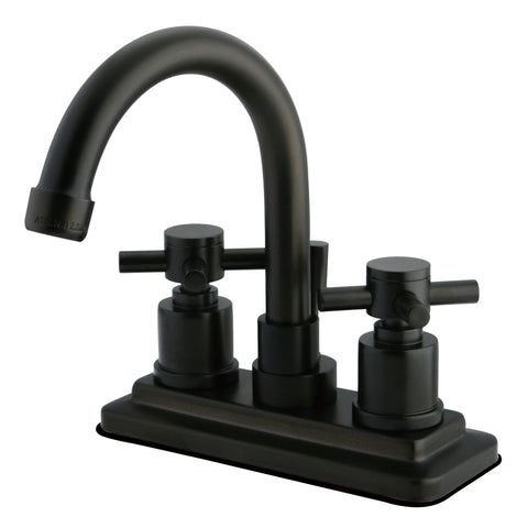 Kingston Brass KS8665DX 4-Inch Centerset Lavatory Faucet, Oil Rubbed Bronze - Oil Rubbed Bronze