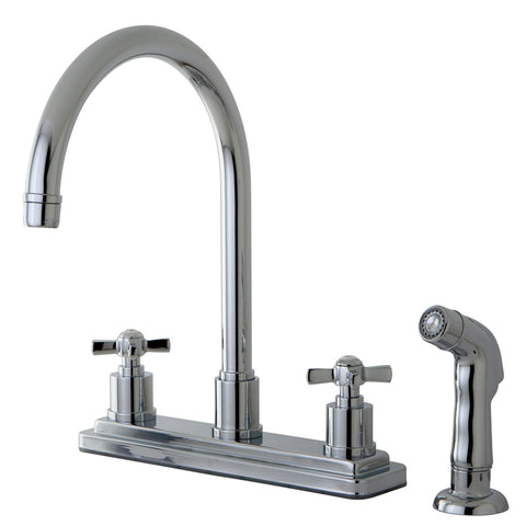 Kingston Brass KS8791ZX Centerset Kitchen Faucet, Polished Chrome - Polished Chrome