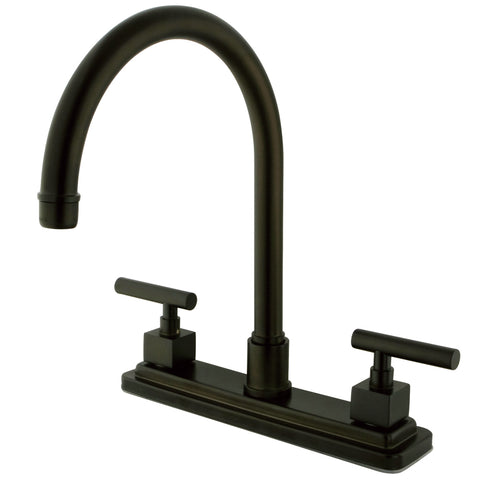 Kingston Brass KS8795CQLLS Centerset Kitchen Faucet, Oil Rubbed Bronze - Oil Rubbed Bronze