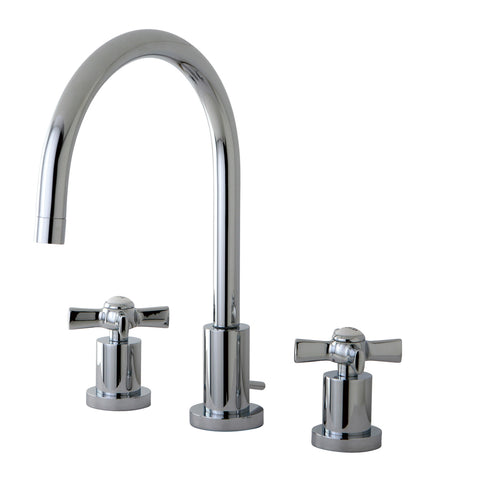 Kingston Brass KS8921ZX Widespread Lavatory Faucet, Polished Chrome - Polished Chrome