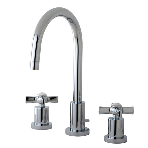 Kingston Brass KS8951ZX Mini Widespread Lavatory Faucet, Polished Chrome - Polished Chrome