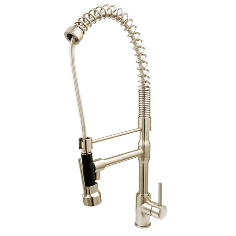 Kingston Brass KS8978DL Concord Pull-Down Kitchen Faucet, Satin Nickel - Satin Nickel