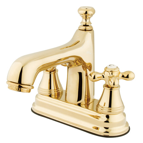Kingston Brass KS9612AX 4-Inch Centerset Lavatory Faucet, Polished Brass - Polished Brass