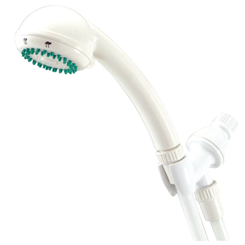 Kingston Brass KX0131 3 Setting Hand Held Shower, White - White