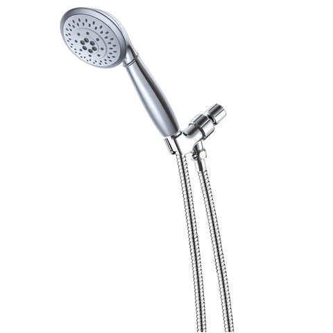 Kingston Brass KX2522B 5 Setting Shower with Stainless Steel Hose, Chrome - Polished Chrome