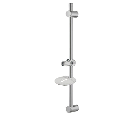Kingston Brass KX2528SG 24"Glide Bar with Acrylic Soap Dish and Hand Shower, Satin Nickel - Satin Nickel