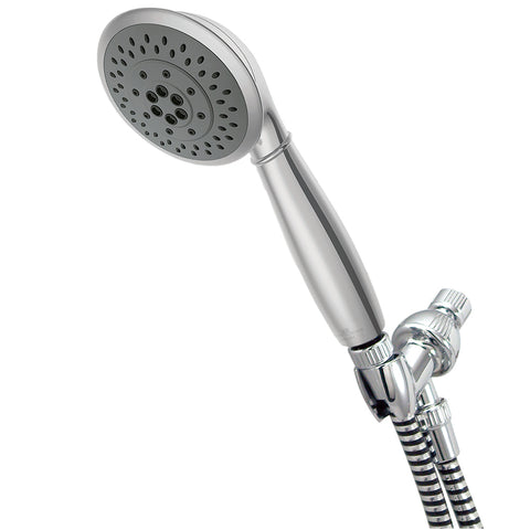Kingston Brass KX2528 5 Setting Hand Shower with Plastic Hose, Chrome - Satin Nickel