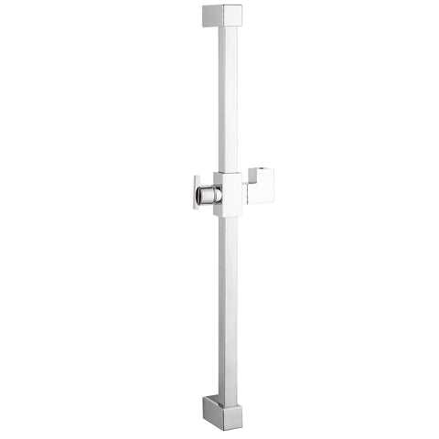 Kingston Brass KX8241 23.6" ABS and Stainless Steel Square Slide Bar, Chrome - Polished Chrome