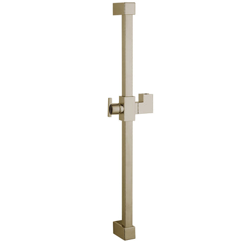 Kingston Brass KX8248 23.6" ABS and Stainless Steel Square Slide Bar, Satin Nickel - Satin Nickel