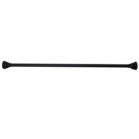 Kingston Brass SR115 Americana 72" Tension Shower Rod with Decorative Flange,  Oil Rubbed Bronze - Oil Rubbed Bronze