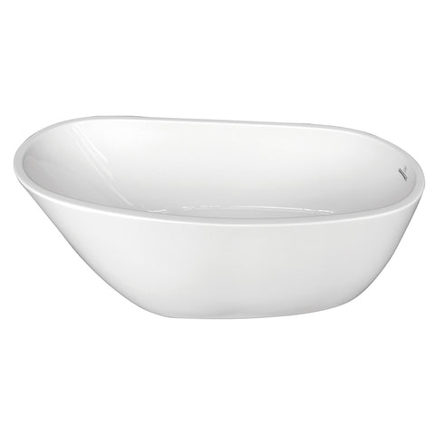 Kingston Brass Aqua Eden 68" Contemporary Freestanding Acrylic Bathtub - White
