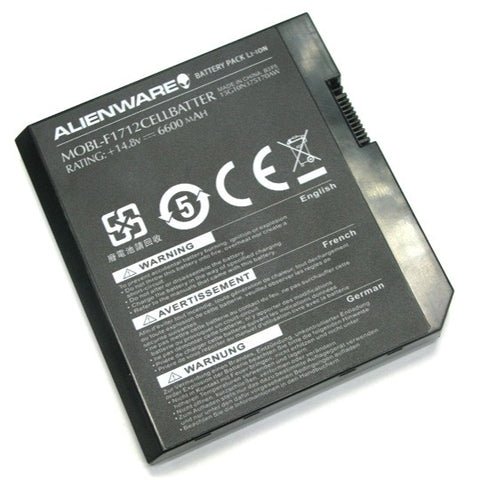 6600mAh 14.8v Notebook Battery Replacement for Dell Alienware MX17xR1 Gaming Laptops