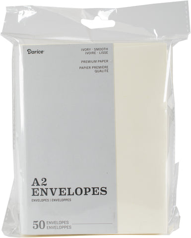 Heavyweight A2 Envelopes (4.375"X5.75") 50/Pkg-Ivory