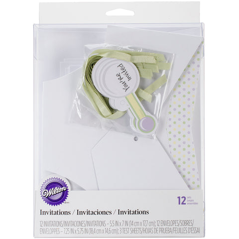 Invitations & Envelopes 12/Pkg-Baby Shower