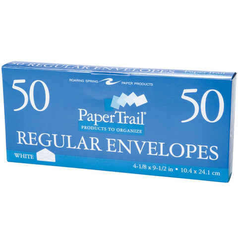 Envelopes #10 (4.125"X9.5") 50/Box-Plain, White