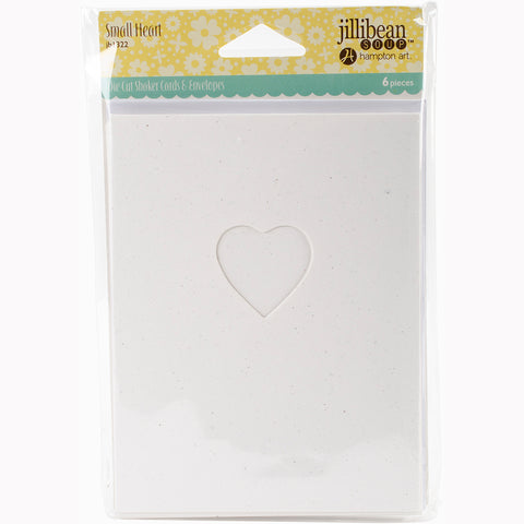 Jillibean Soup Shaker Cards W/Envelopes 5.5"X4.25" 6/Pkg-Small Heart