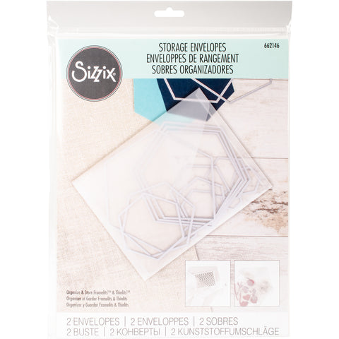 Sizzix Plastic Envelopes 2/Pkg-9"X11.75"