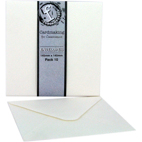 Fundamentals Cardmaking Envelopes 5.75"X5.75" 10/Pkg-White