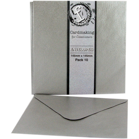 Fundamentals Cardmaking Envelopes 5.75"X5.75" 10/Pkg-Silver
