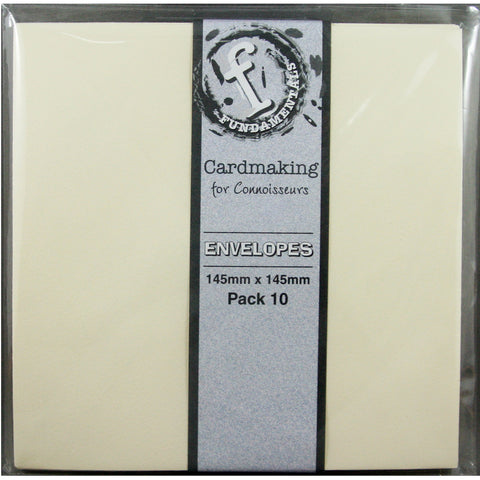 Fundamentals Cardmaking Envelopes 5.75"X5.75" 10/Pkg-Cream