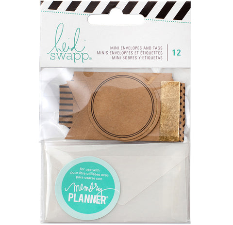 Heidi Swapp Memory Planner Mini Envelopes & Tags-6 Each