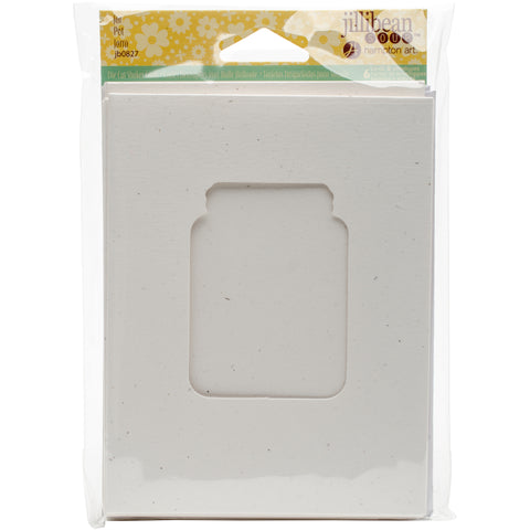 Jillibean Soup Shaker Cards W/Envelopes 5.5"X4.25" 6/Pkg-Jar