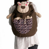 [Smile Lion] 100% Cotton Fabric Art School Backpack / Outdoor Backpack