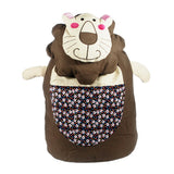 [Smile Lion] 100% Cotton Fabric Art School Backpack / Outdoor Backpack