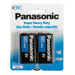 Panasonic 9 Volt Batteries (2pk)