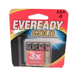 Eveready Gold AAA Batteries Per 4