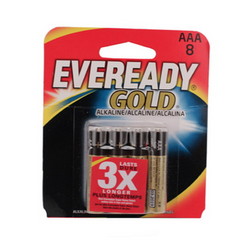 Eveready Gold AAA Batteries Per 8