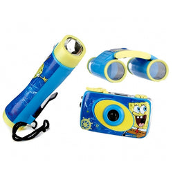 SpongeBob Squarepants 3-Piece Adventure Kit with Camera, Flashlight, and Binocular