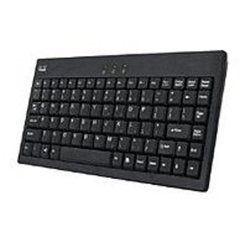 Adessonic AKB-110B EasyTouch Mini External Wired Keyboard for PC - PS/2, USB - Black