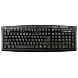 Seal Shield Silver Seal SSKSVMC107 107-Key Keyboard - USB Interface - Spillproof / Water Resistant / Anti-Bacteria / Ergonomic  - Black