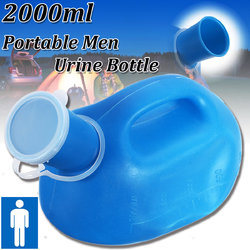 2000ml Blue Portable Outdoor Urine Storage Bottle