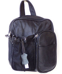 Genuine Leather Backpack-Style Cross-Body Bag