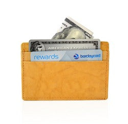 Genuine Leather Slim Credit Card Holders-Burgundy