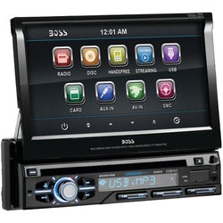 Boss Audio 7&quot; Single-din In-dash Flip-up Dvd And Mp3 And Cd &amp; Am And Fm Receiver With Bluetooth
