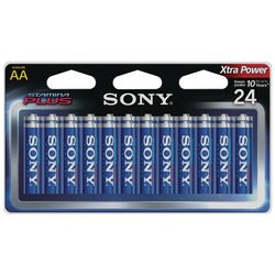 Sony Stamina Plus Alkaline Batteries (aa; 24 Pk)