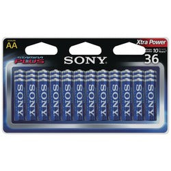 Sony Stamina Plus Alkaline Batteries (aa; 36 Pk)